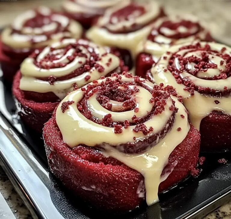 Heavenly Red Velvet Cinnamon Rolls Recipe