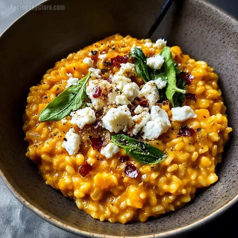 Pumpkin Risotto Goat Cheese Cranberries Recipe