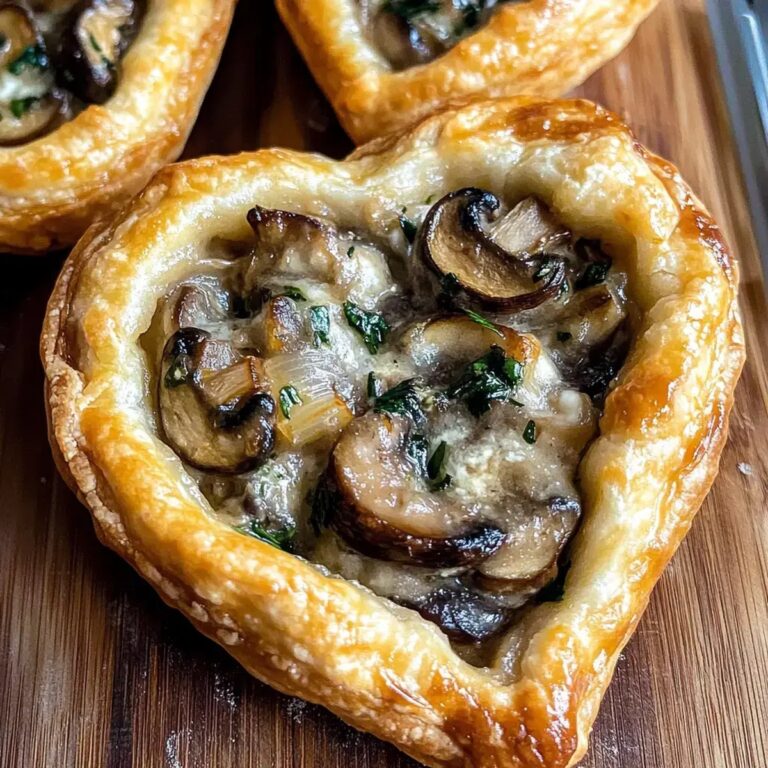 Mushroom Goat Cheese Tarts Recipe