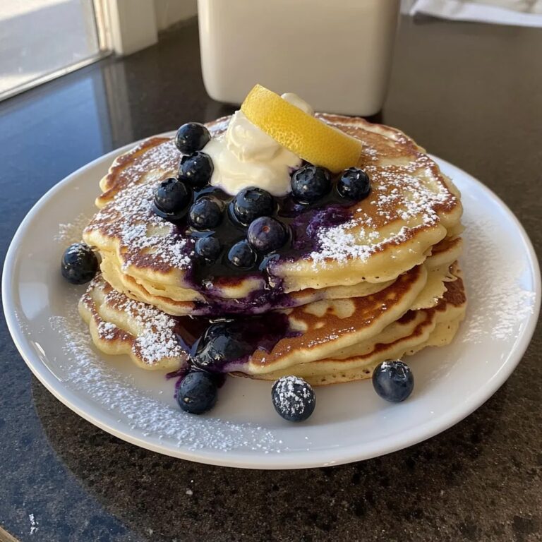 Lemon Blueberry Pancakes Recipe