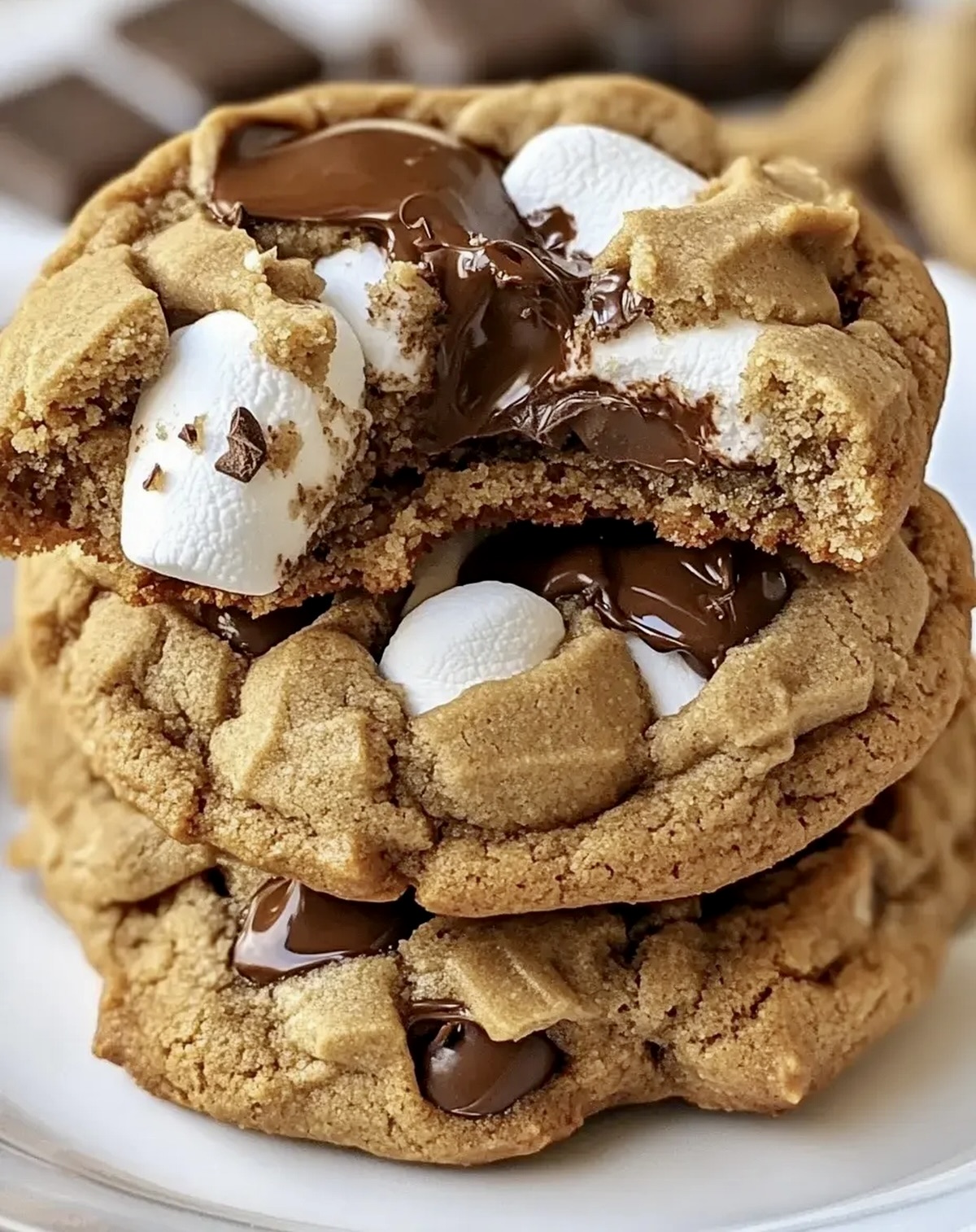 Chunky Smore Cookies Recipe