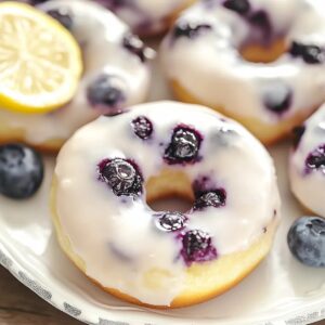 Baked Lemon Blueberry Donuts Recipe
