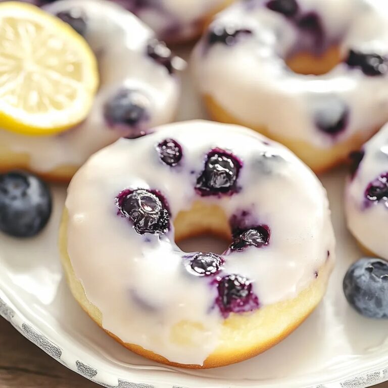 Baked Lemon Blueberry Donuts Recipe