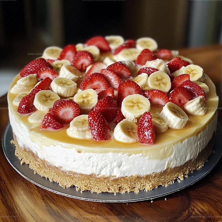 Strawberry Banana Pudding Cheesecake Recipe