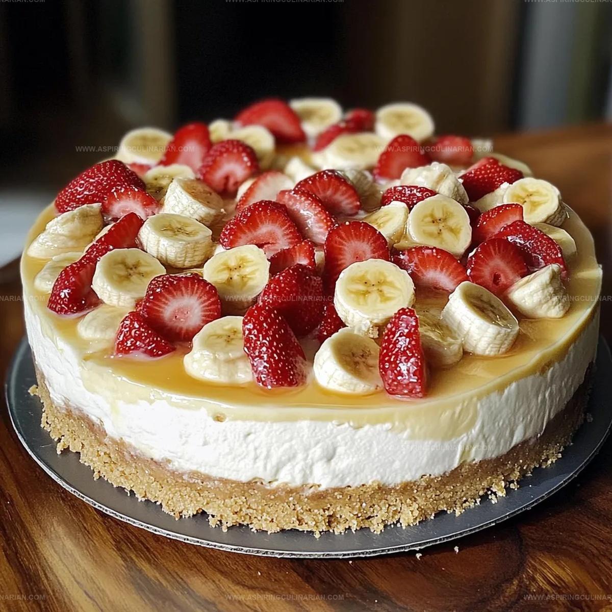 Strawberry Banana Pudding Cheesecake Recipe