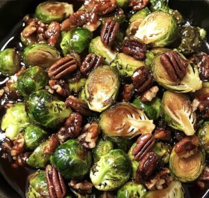Brussels Sprouts Maple Bourbon Sauce Recipe