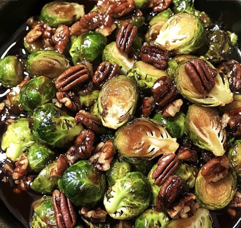 Brussels Sprouts Maple Bourbon Sauce Recipe