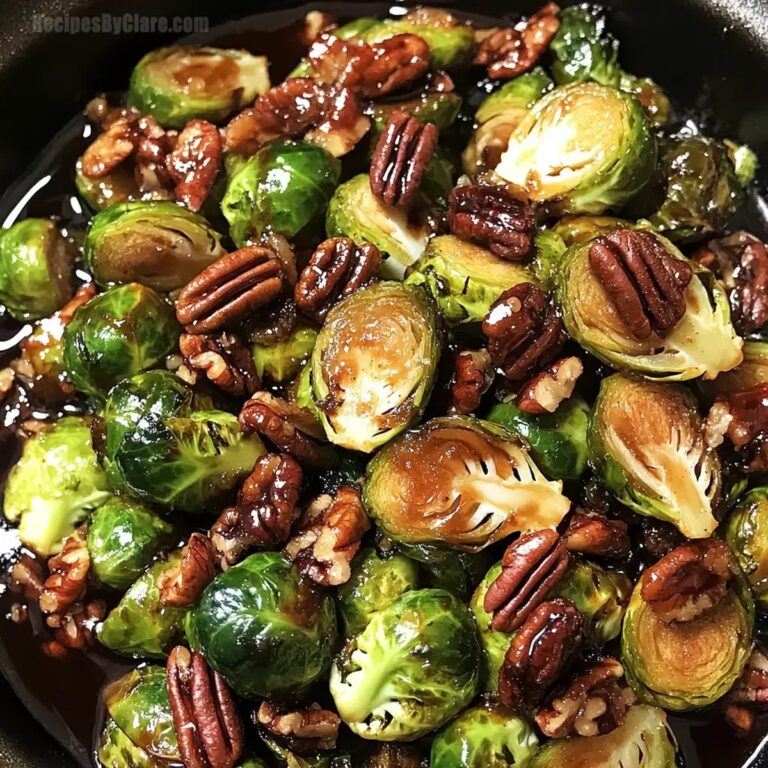 Brussels Sprouts Maple Bourbon Sauce Recipe
