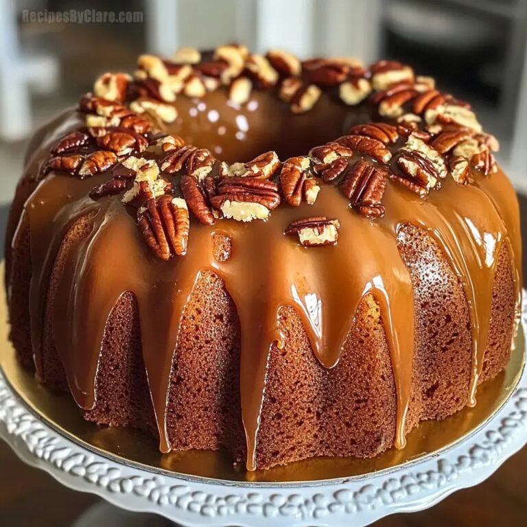 Caramel Pecan Bundt Cake Recipe