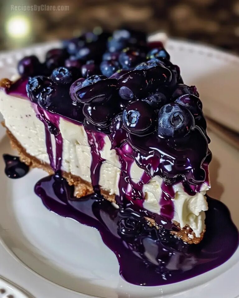 White Chocolate Blueberry Cheesecake Recipe
