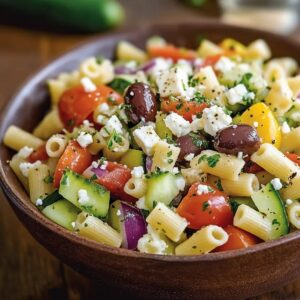 Horiatiki Pasta Salad Recipe