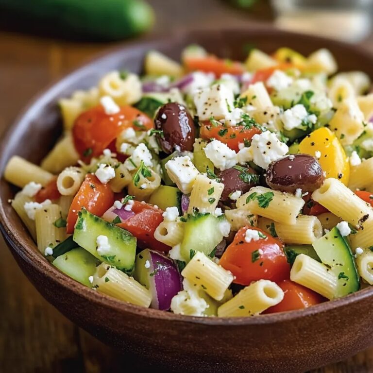 Horiatiki Pasta Salad Recipe