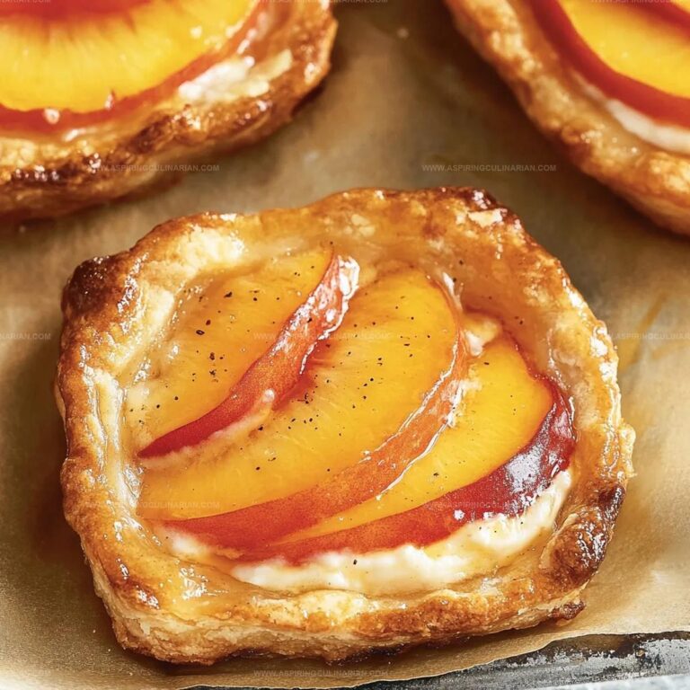 Mini Peach Cream Cheese Tarts Recipe