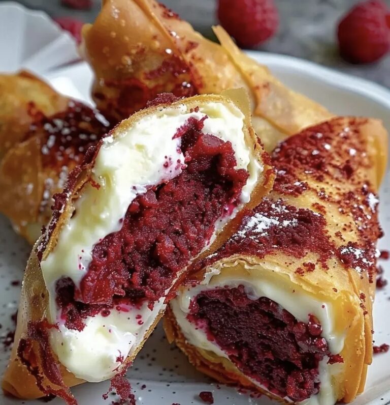 Red Velvet Cheesecake Egg Rolls Recipe