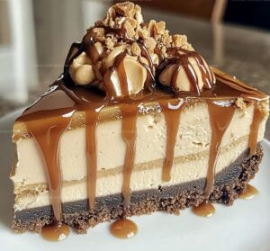 Peanut Butter Cheesecake With Caramel Drizzle Recipe