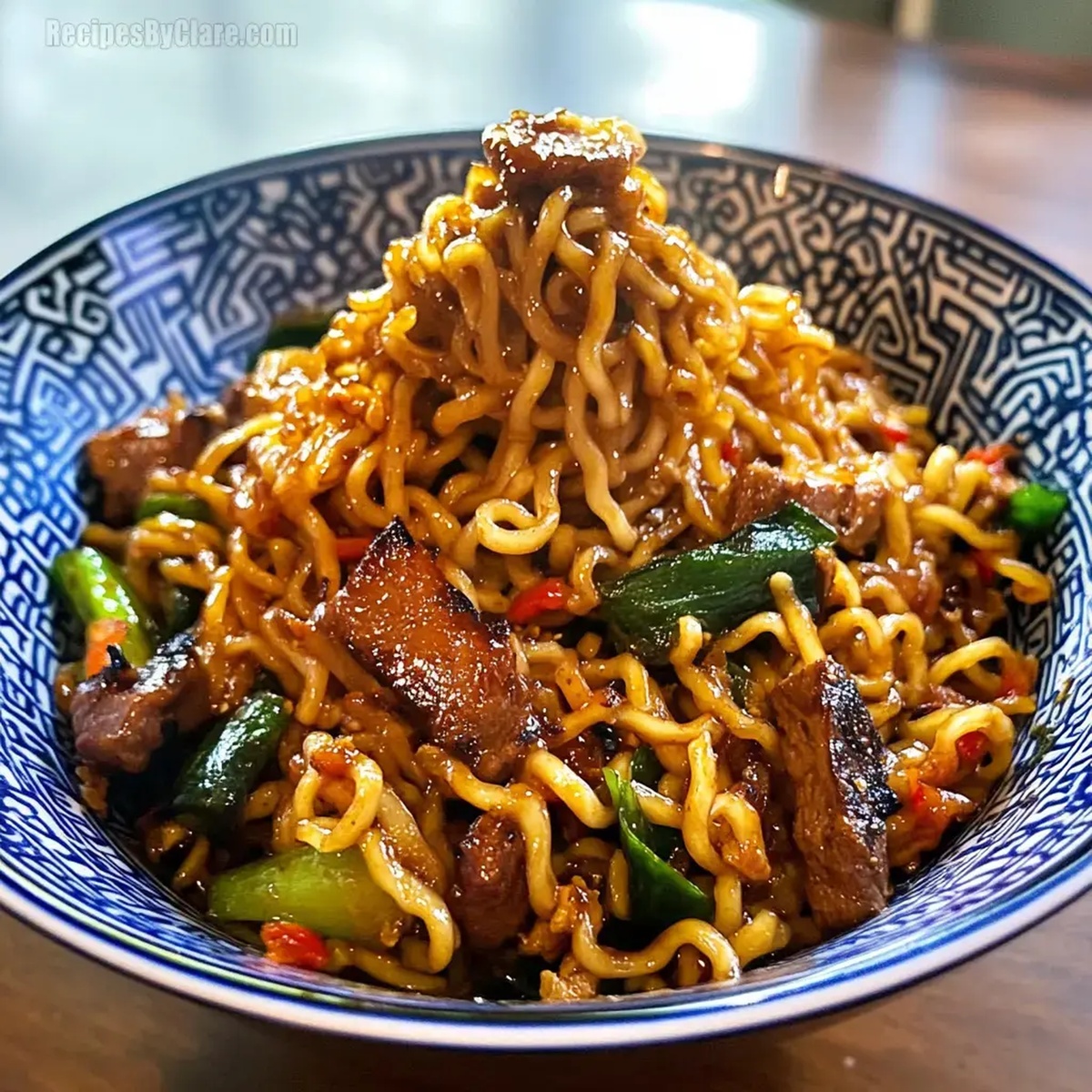 Stir Fry Japanese Bbq Ramen Noodles Recipe
