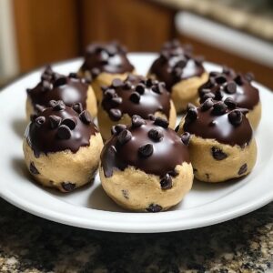Chocolate Dipped Cookie Dough Bites Recipe