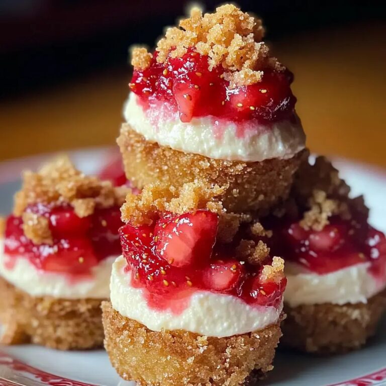 Mini Strawberry Crunch Cheesecake Bites Recipe