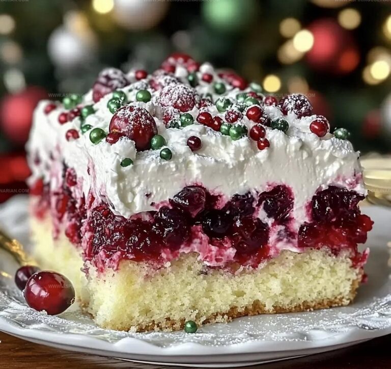 Christmas Cranberry Poke Cake Recipe
