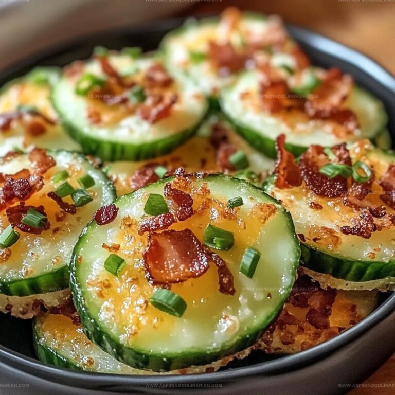 Cheesy Bacon Cucumber Bites Recipe