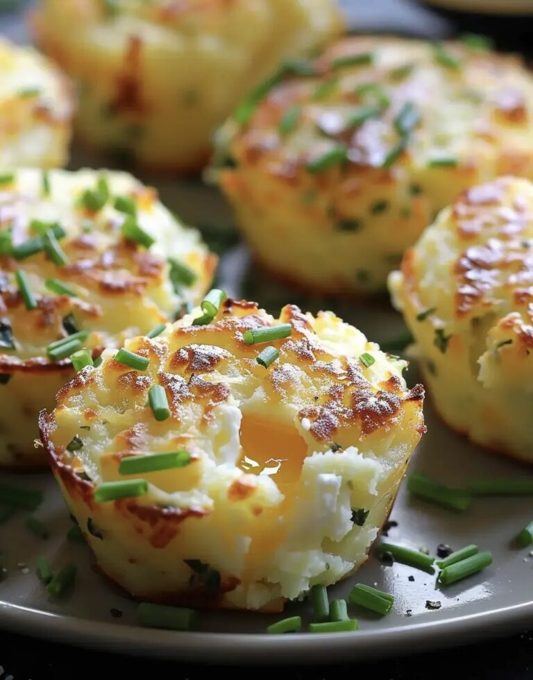 Garlic Chive Mashed Potato Puffins Recipe