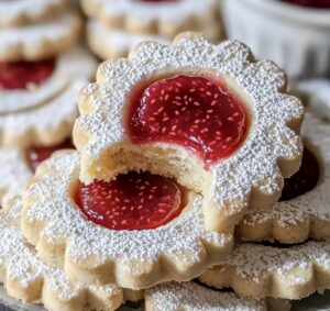 Raspberry Linzer Cookies Recipe