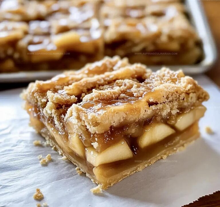 Salted Caramel Apple Pie Bars Recipe