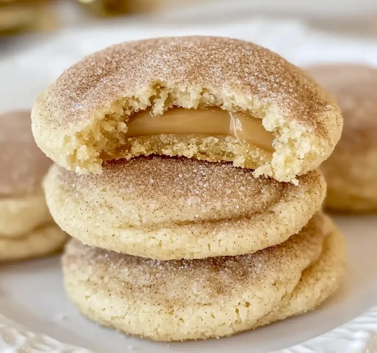 Caramel Stuffed Snickerdoodle Cookies Recipe