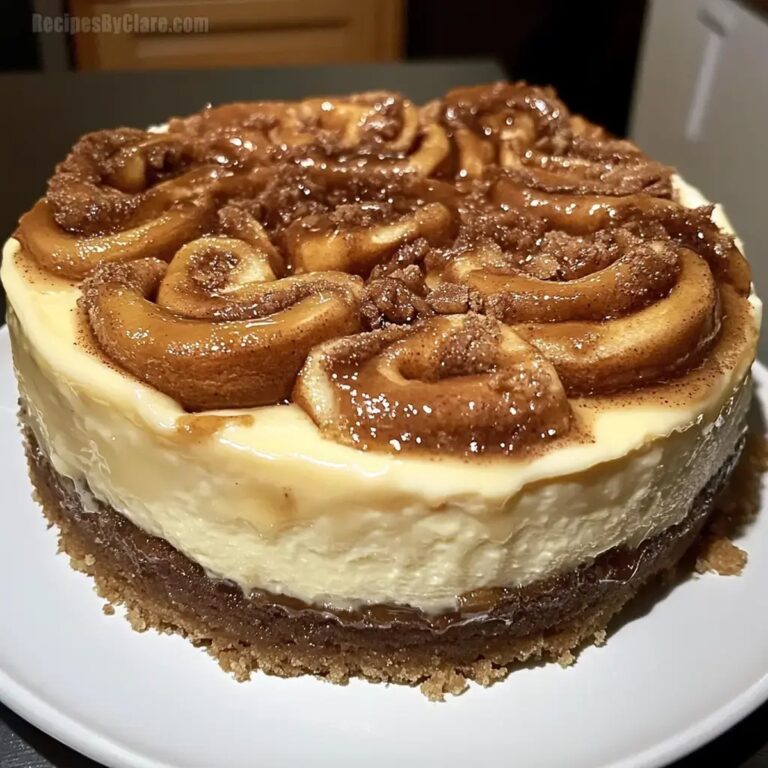 Easy Cinnamon Roll Honeybun Cheesecake Recipe
