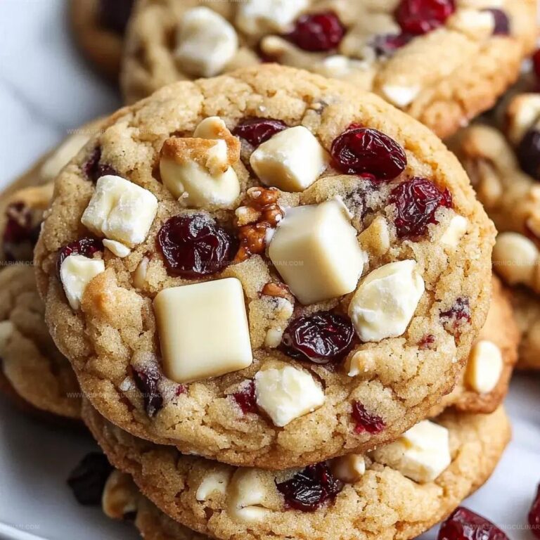 White Chocolate Cranberry Cookies Recipe