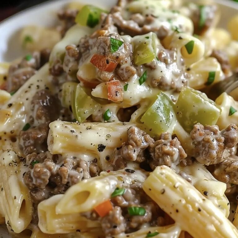 Cheesy One-Skillet Pasta with Beef Recipe