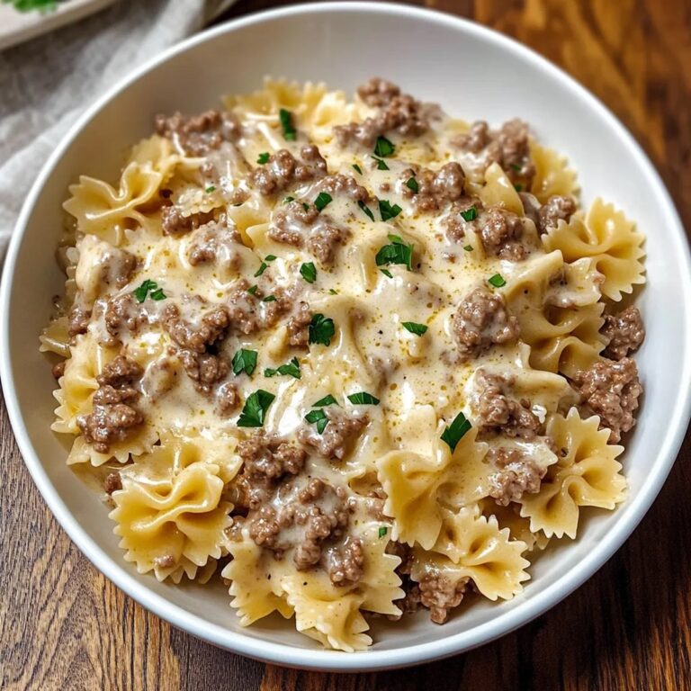 Beef Bowtie Pasta Alfredo Sauce Recipe
