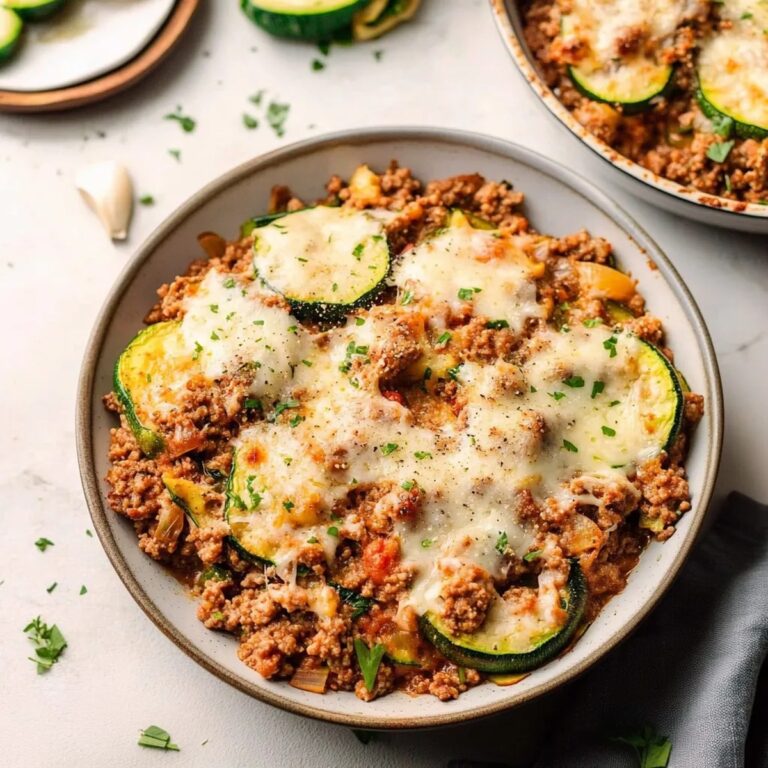 Zucchini Ground Beef Casserole Recipe