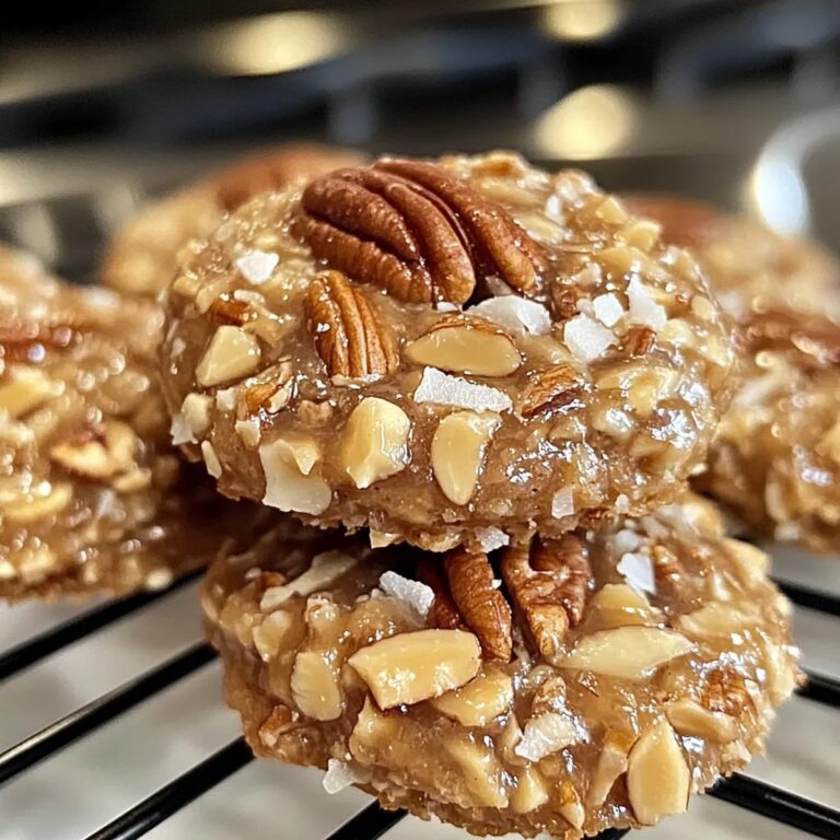 No Bake Pecan Coconut Praline Cookies Recipe