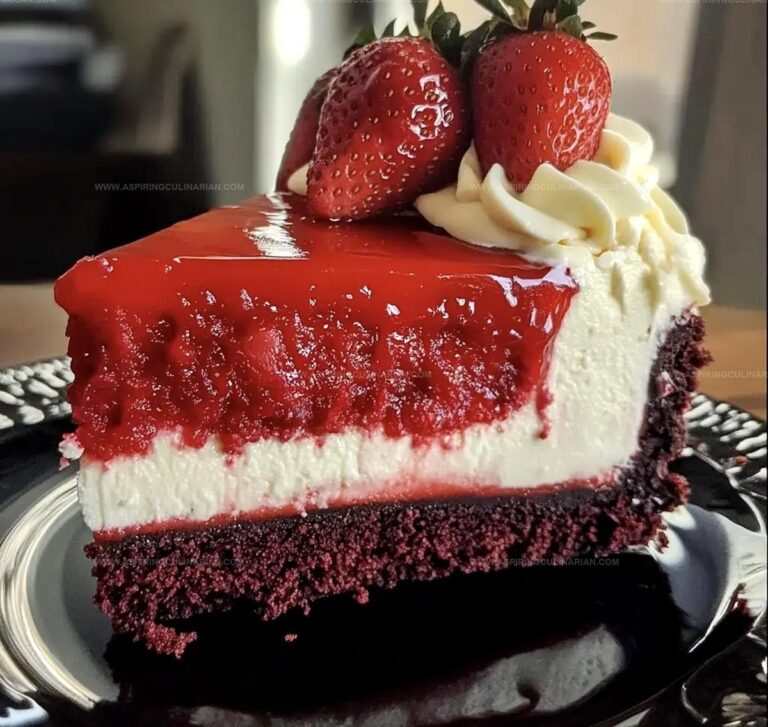 Red Velvet Strawberry Cheesecake Recipe
