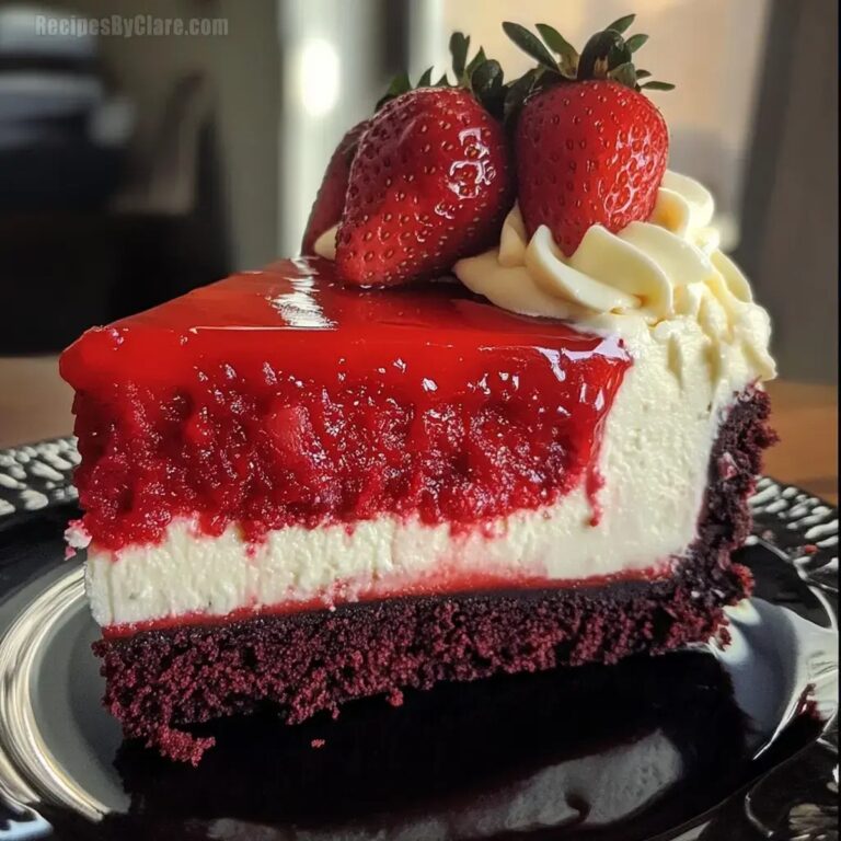Red Velvet Strawberry Cheesecake Recipe