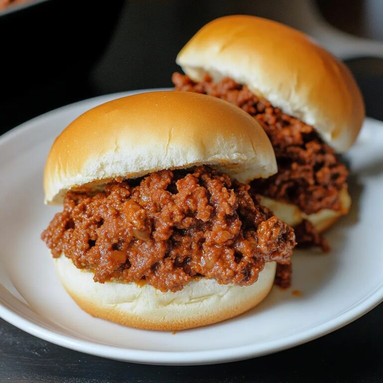 Homemade Sloppy Joes Sandwiches Recipe
