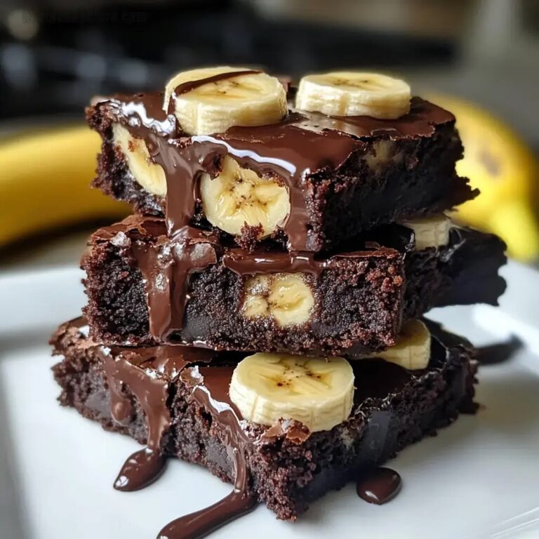 Chocolate Covered Banana Brownies Recipe