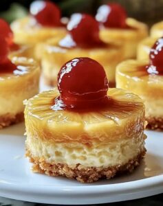 Mini Pineapple Upside Down Cheesecakes Recipe