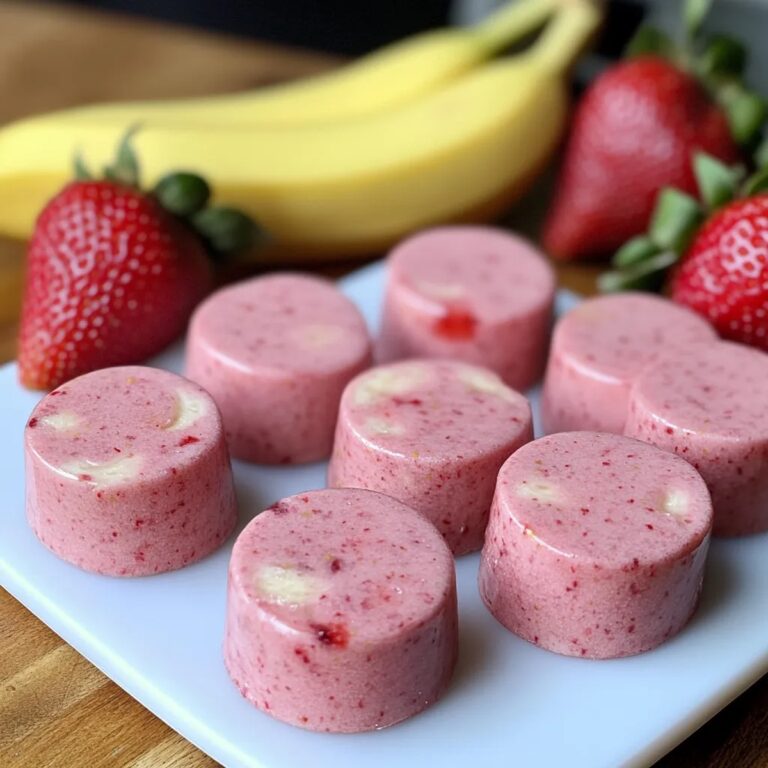 Strawberry And Banana Smoothie Bites For Dogs Recipe