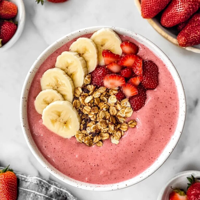 Strawberry Banana Smoothie Bowl Recipe
