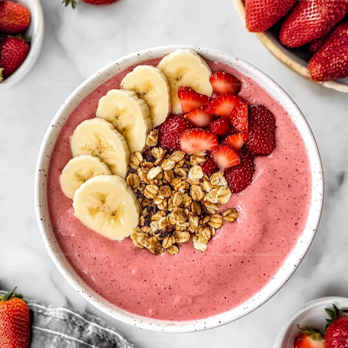 Strawberry Banana Smoothie Bowl Recipe