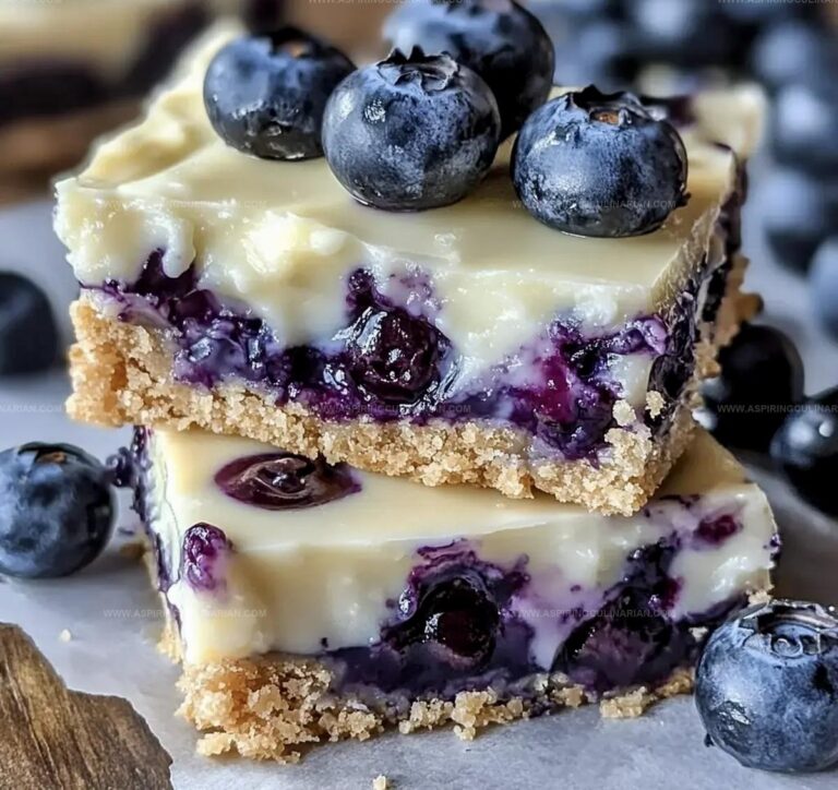 Elegant White Chocolate Blueberry Bars Recipe