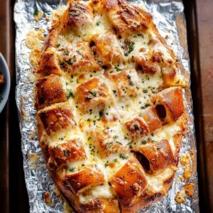 Garlic Butter Pizza Pull Apart Bread Recipe