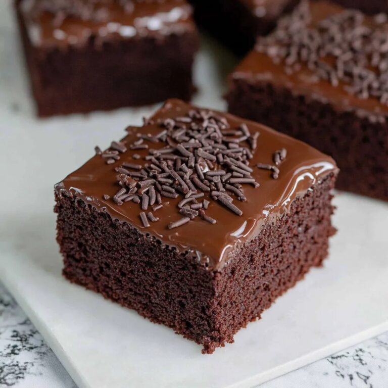 Old School Chocolate Traybake Cake Recipe