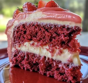 Strawberry Honeybun Red Cake Recipe