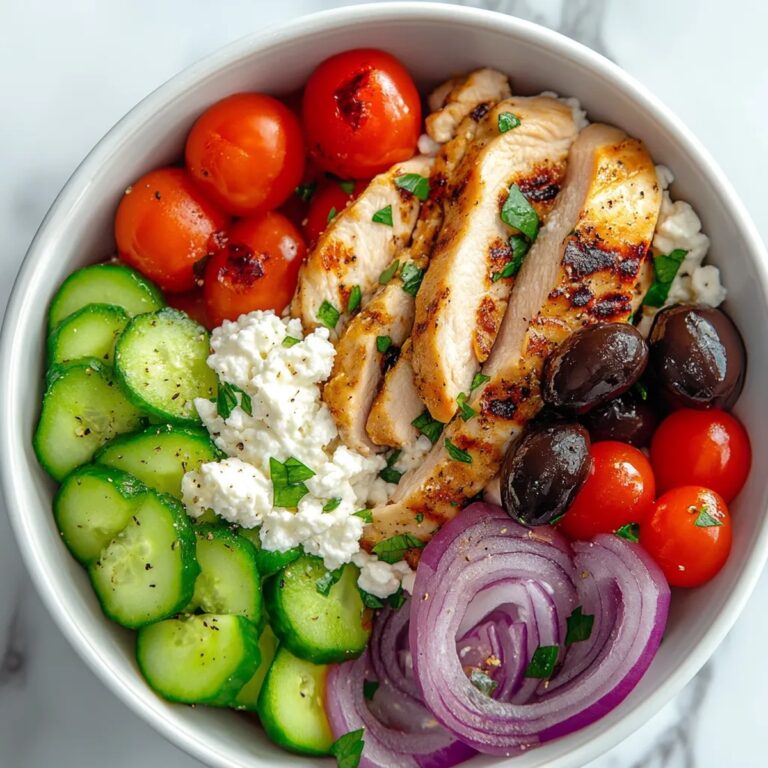 Greek Chicken Cottage Cheese Bowl Recipe