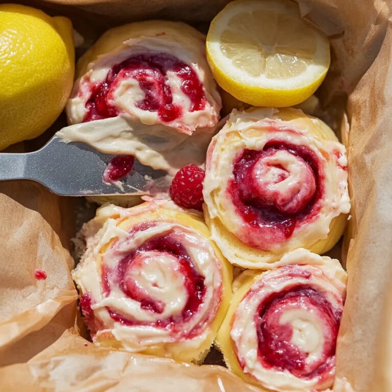 Lemon Raspberry Rolls Recipe