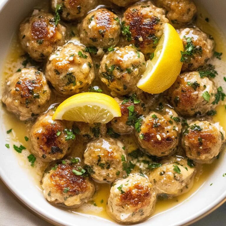 Chicken Piccata Meatballs Recipe