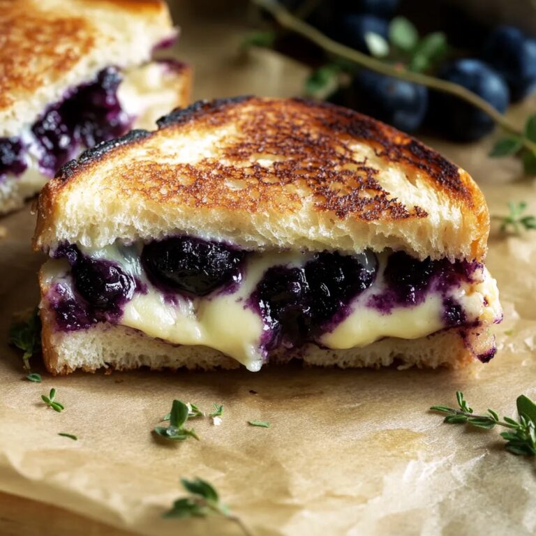 Blueberry White Cheddar Grilled Cheese Recipe